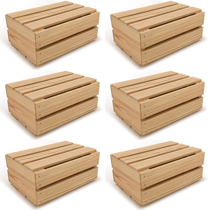 6 Small wooden crates with lid 12x9x5.25