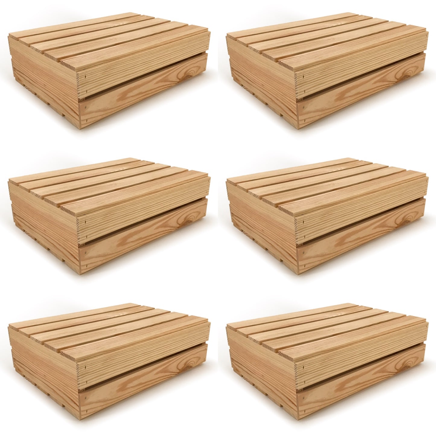 6 Small wooden crates with lid 18x14x5.25, 6-WS-18-14-5.25-NX-NW-LL, 12-WS-18-14-5.25-NX-NW-LL, 24-WS-18-14-5.25-NX-NW-LL, 48-WS-18-14-5.25-NX-NW-LL, 96-WS-18-14-5.25-NX-NW-LL