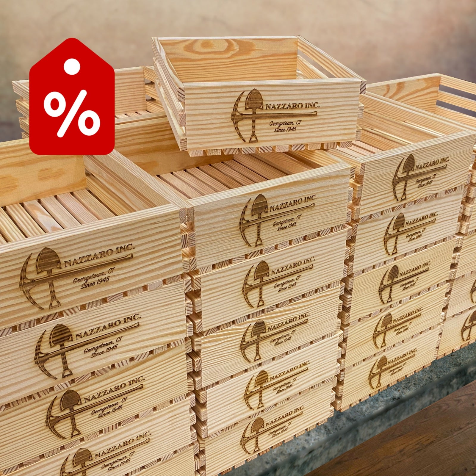Bulk pricing on small wooden boxes and crates by Carpenter Core