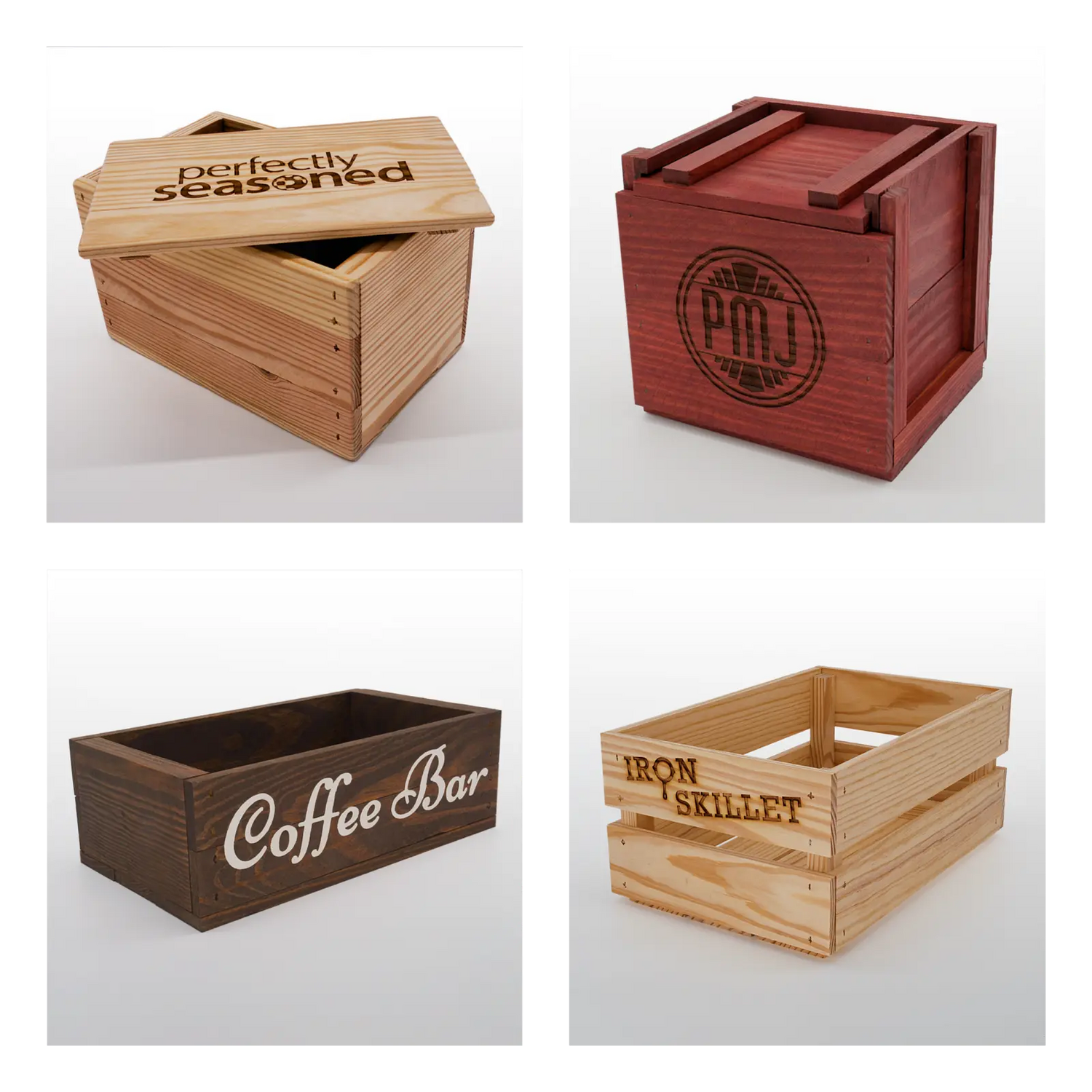 Custom made wooded crates and boxes by Carpenter Core