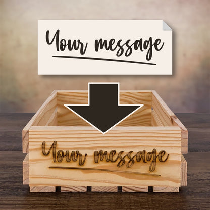 Customized small wooden box crate by Carpenter Core