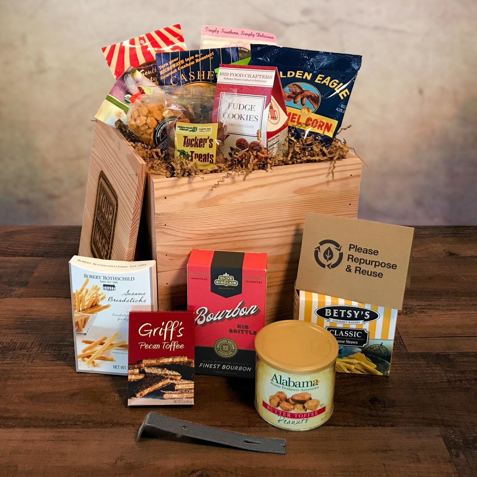 Man Box Craft Kit Make Your Own Man Crate Wooden Gift Box with Lid 10.25x11.125x10.5