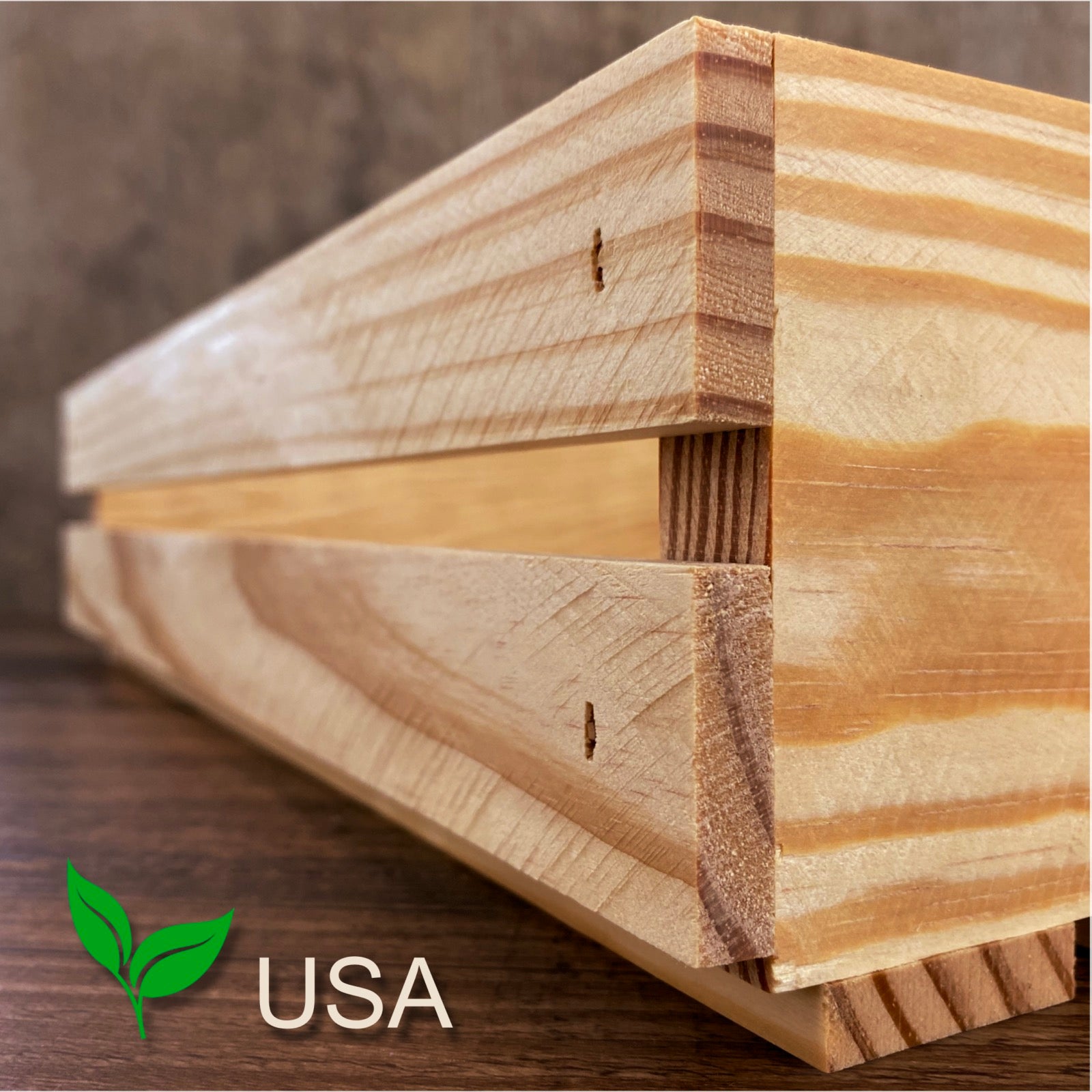 Handcrafted sustainably sourced crate by carpenter Core