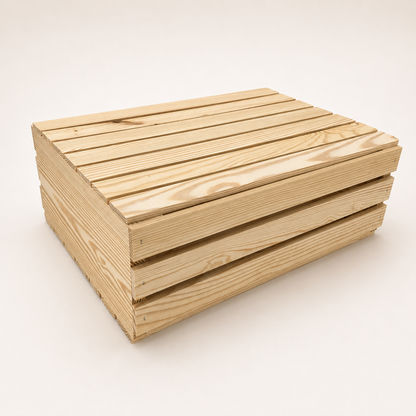 (draft) Open Slat Crate – 18½ × 14 × 6¾