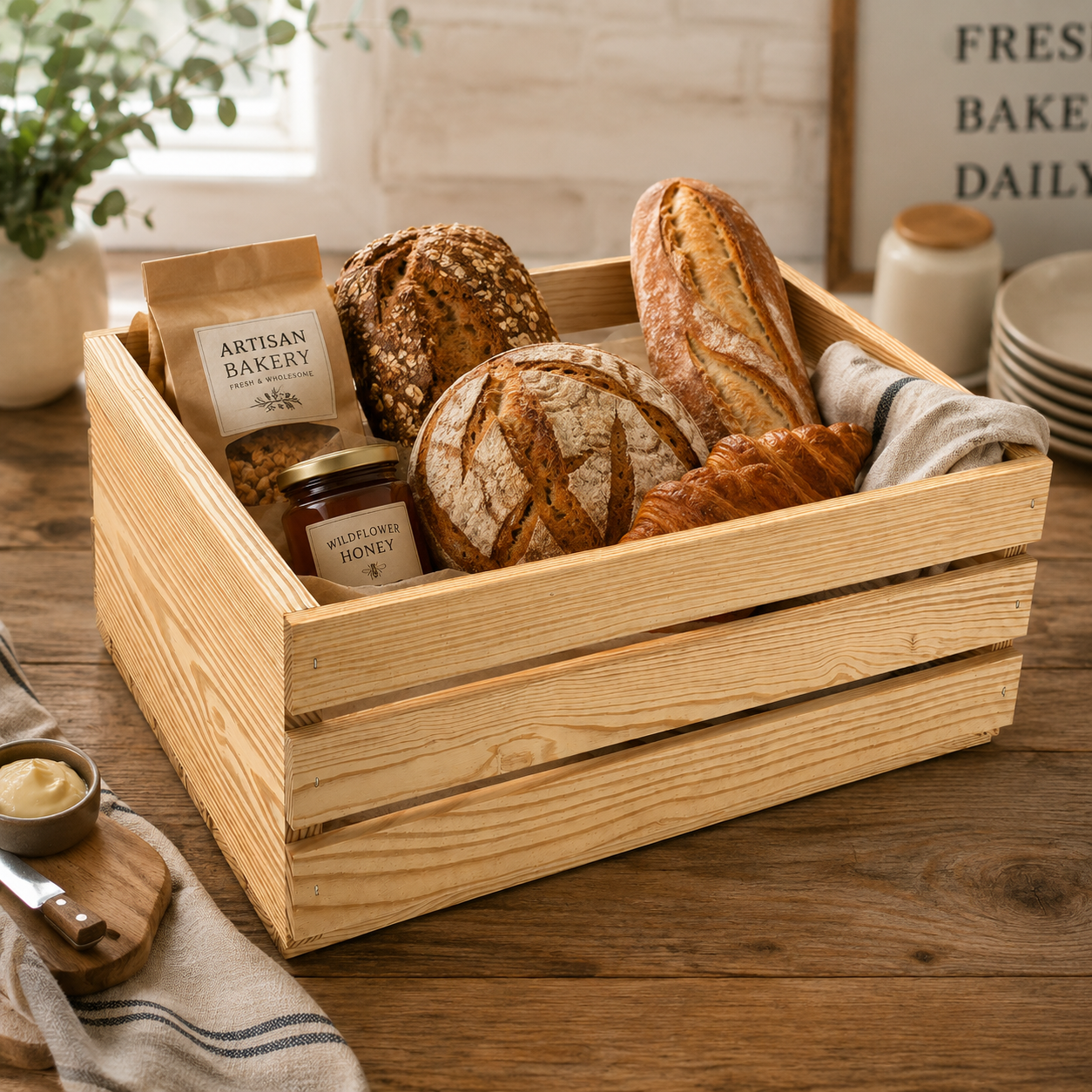 (draft) Open Slat Crate – 18½ × 14 × 6¾