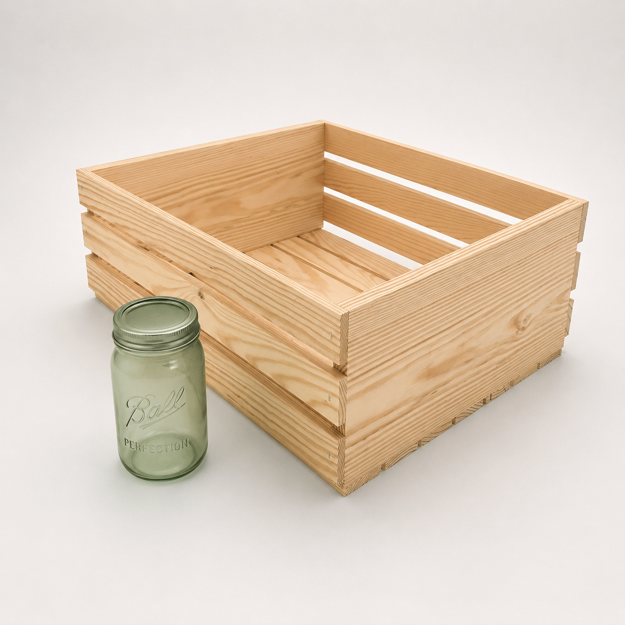 (draft) Open Slat Crate 18½ × 14 × 6¾