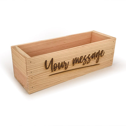 Single Bottle Wine Crate Box with Custom Message 14x4.5x4.5, 6-WB-14-4.5-4.5-ST-NW-NL,  12-WB-14-4.5-4.5-ST-NW-NL,  24-WB-14-4.5-4.5-ST-NW-NL,  48-WB-14-4.5-4.5-ST-NW-NL,  96-WB-14-4.5-4.5-ST-NW-NL