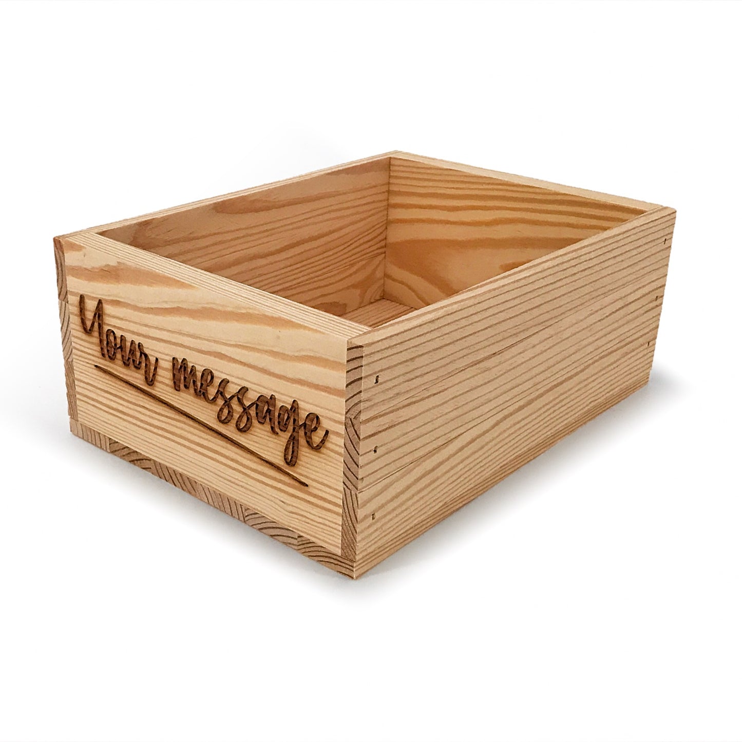 Custom Wood Gift Boxes - Unfinished Wooden Boxes 10x8x3.5”