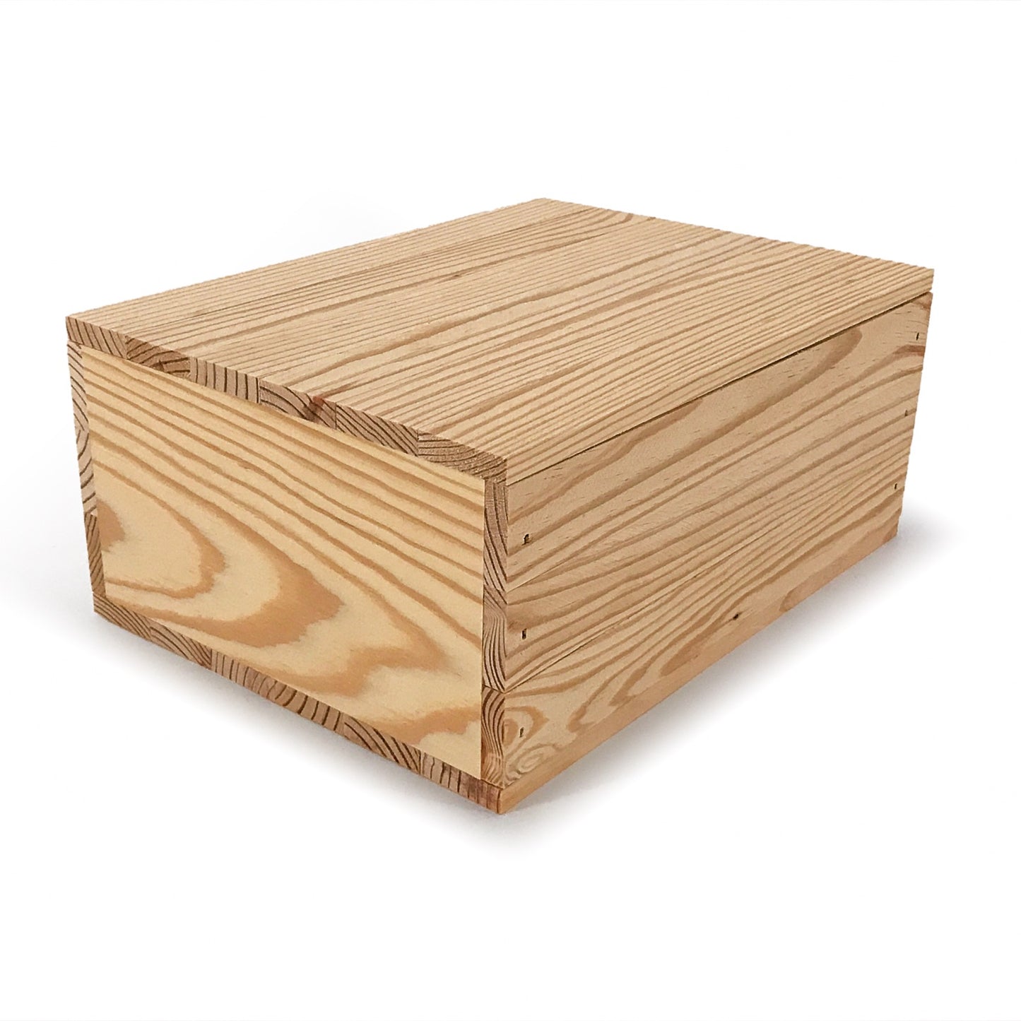 Custom Wood Gift Boxes - Unfinished Wooden Boxes 10x8x3.5”