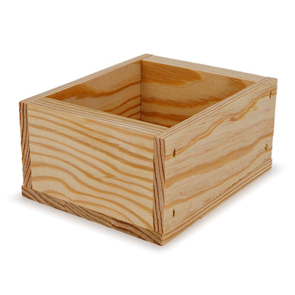 Small wooden crate 5x4.5x2.75, 6-BX-5-4.5-2.75-NX-NW-NL, 12-BX-5-4.5-2.75-NX-NW-NL, 24-BX-5-4.5-2.75-NX-NW-NL, 48-BX-5-4.5-2.75-NX-NW-NL, 96-BX-5-4.5-2.75-NX-NW-NL