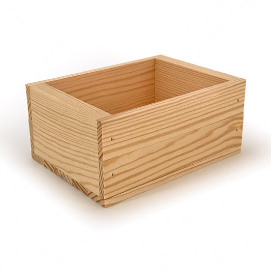 Small wooden crate box 7x5.5x3.5