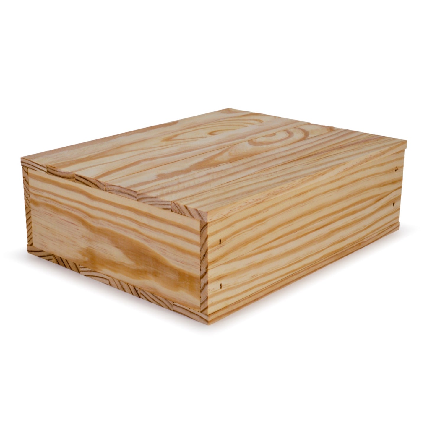 Small wooden crate with lid 12x9.75x3.5, 6-BX-12-9.75-3.5-NX-NW-LL, 12-BX-12-9.75-3.5-NX-NW-LL, 24-BX-12-9.75-3.5-NX-NW-LL, 48-BX-12-9.75-3.5-NX-NW-LL, 96-BX-12-9.75-3.5-NX-NW-LL