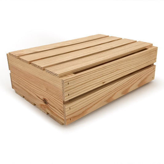 Small wooden crate with lid 16x12x5.25