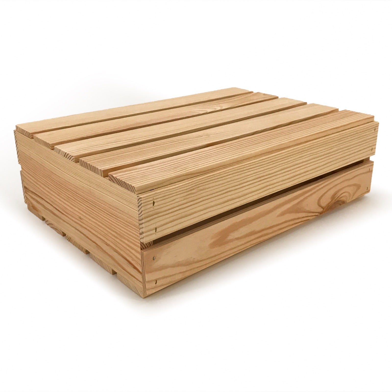 Small wooden crate with lid 18x14x5.25