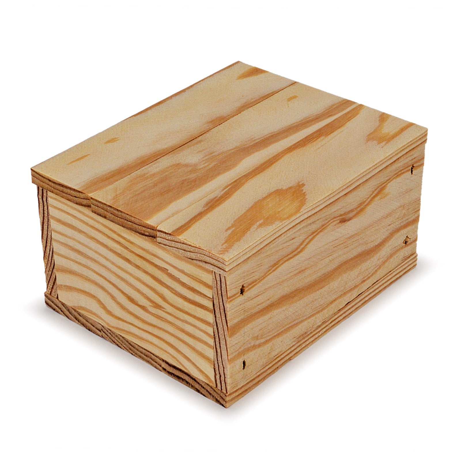 Small wooden crate with lid 5x4.5x2.75, 6-BX-5-4.5-2.75-NX-NW-LL, 12-BX-5-4.5-2.75-NX-NW-LL, 24-BX-5-4.5-2.75-NX-NW-LL, 48-BX-5-4.5-2.75-NX-NW-LL, 96-BX-5-4.5-2.75-NX-NW-LL