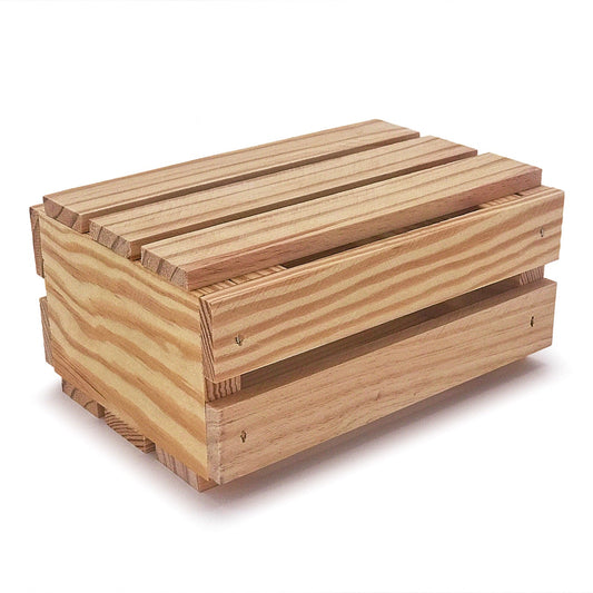 Small wooden crate with lid 7.125x5.5x3.5, 6-S2-7.125-5.5-3.5-NX-NW-LL, 12-S2-7.125-5.5-3.5-NX-NW-LL, 24-S2-7.125-5.5-3.5-NX-NW-LL, 48-S2-7.125-5.5-3.5-NX-NW-LL, 96-S2-7.125-5.5-3.5-NX-NW-LL