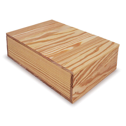 Small wooden crate with lid 8x13.25x3.5, 6-BX-8-13.25-3.5-NX-NW-LL, 12-BX-8-13.25-3.5-NX-NW-LL, 24-BX-8-13.25-3.5-NX-NW-LL, 48-BX-8-13.25-3.5-NX-NW-LL, 96-BX-8-13.25-3.5-NX-NW-LL