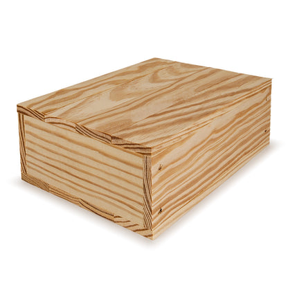 Small wooden crate with lid 8x6.25x2.75, 6-BX-8-6.25-2.75-NX-NW-LL, 12-BX-8-6.25-2.75-NX-NW-LL, 24-BX-8-6.25-2.75-NX-NW-LL, 48-BX-8-6.25-2.75-NX-NW-LL, 96-BX-8-6.25-2.75-NX-NW-LL