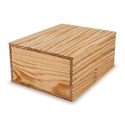 Small wooden crate with lid 9x8x3.5, 6-BX-9-8-3.5-NX-NW-LL, 12-BX-9-8-3.5-NX-NW-LL, 24-BX-9-8-3.5-NX-NW-LL, 48-BX-9-8-3.5-NX-NW-LL, 96-BX-9-8-3.5-NX-NW-LL