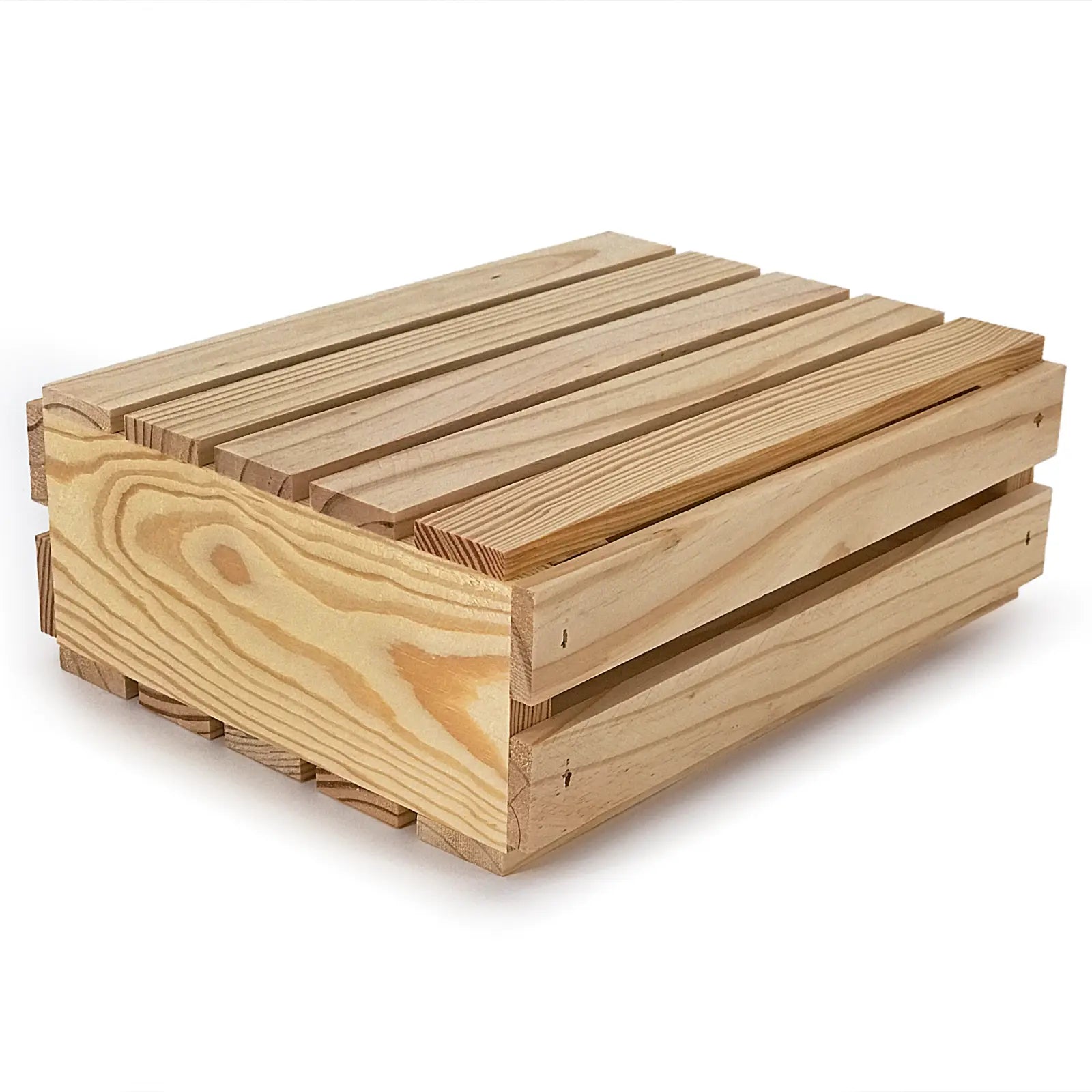 Small Rustic Wooden Crates with Lid 10x8x3.5” - Crates for Gift