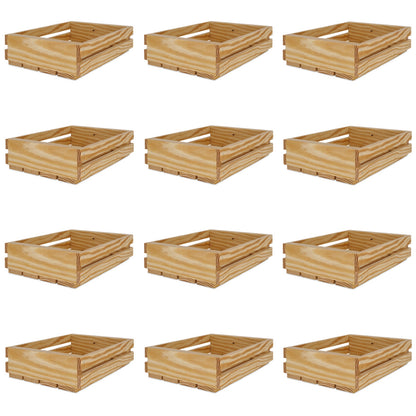 12 Small wooden crates 10x8x2.5
