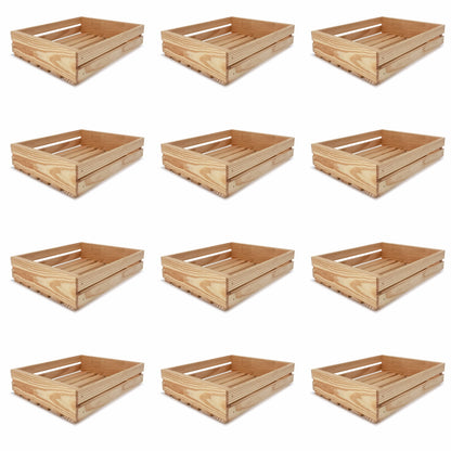 12 Small wooden crates 14x12x3.5