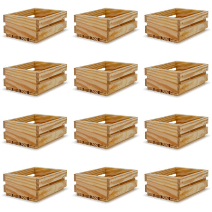 12 Small wooden crates 6x5x2.5