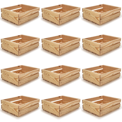 12 small wooden crates 10x8