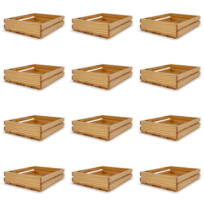 12 Small wooden crates 12x10x2.5