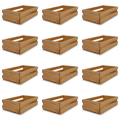 12 Small wooden crates 13x7.5x3.5