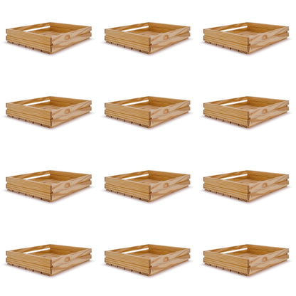 12 Small wooden crates 14x12x2.5