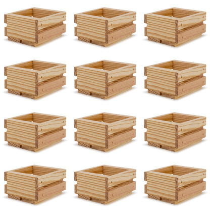 12 Small wooden crates 4x4x2.5