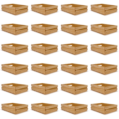 24 Small wooden crates 9x14x3.5