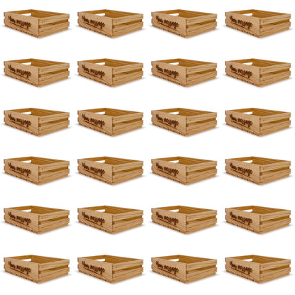 24 Small wooden crates 9x14x3.5 your message included