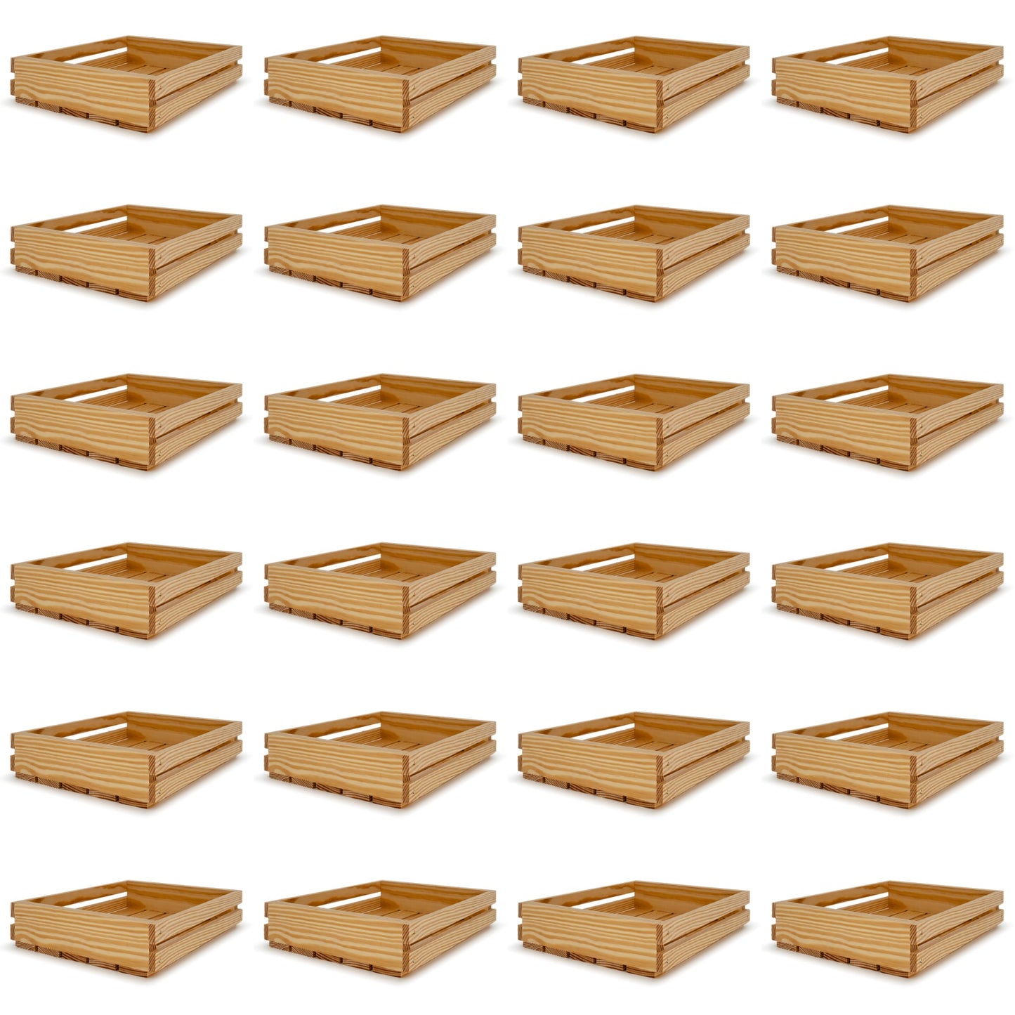 24 Small wooden crates 12x10x2.5
