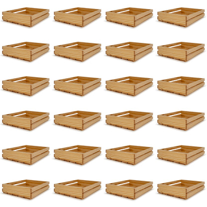 24 Small wooden crates 12x10x2.5