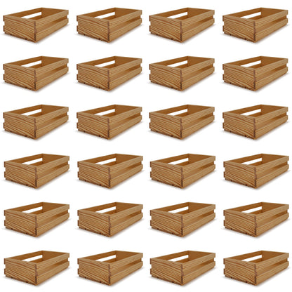 24 Small wooden crates 13x7.5x3.5