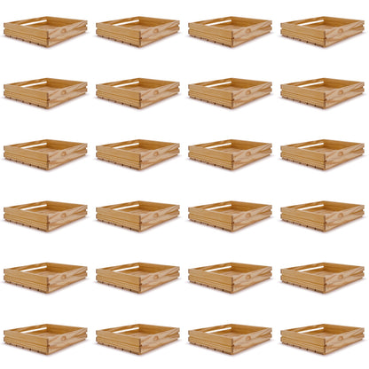 24 Small wooden crates 14x12x2.5