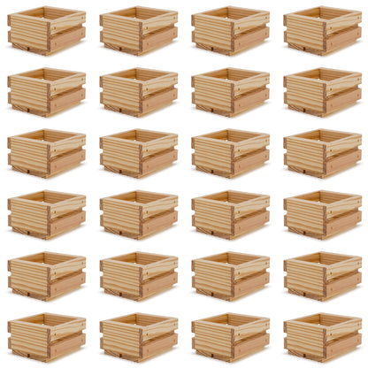 24 Small wooden crates 4x4x2.5