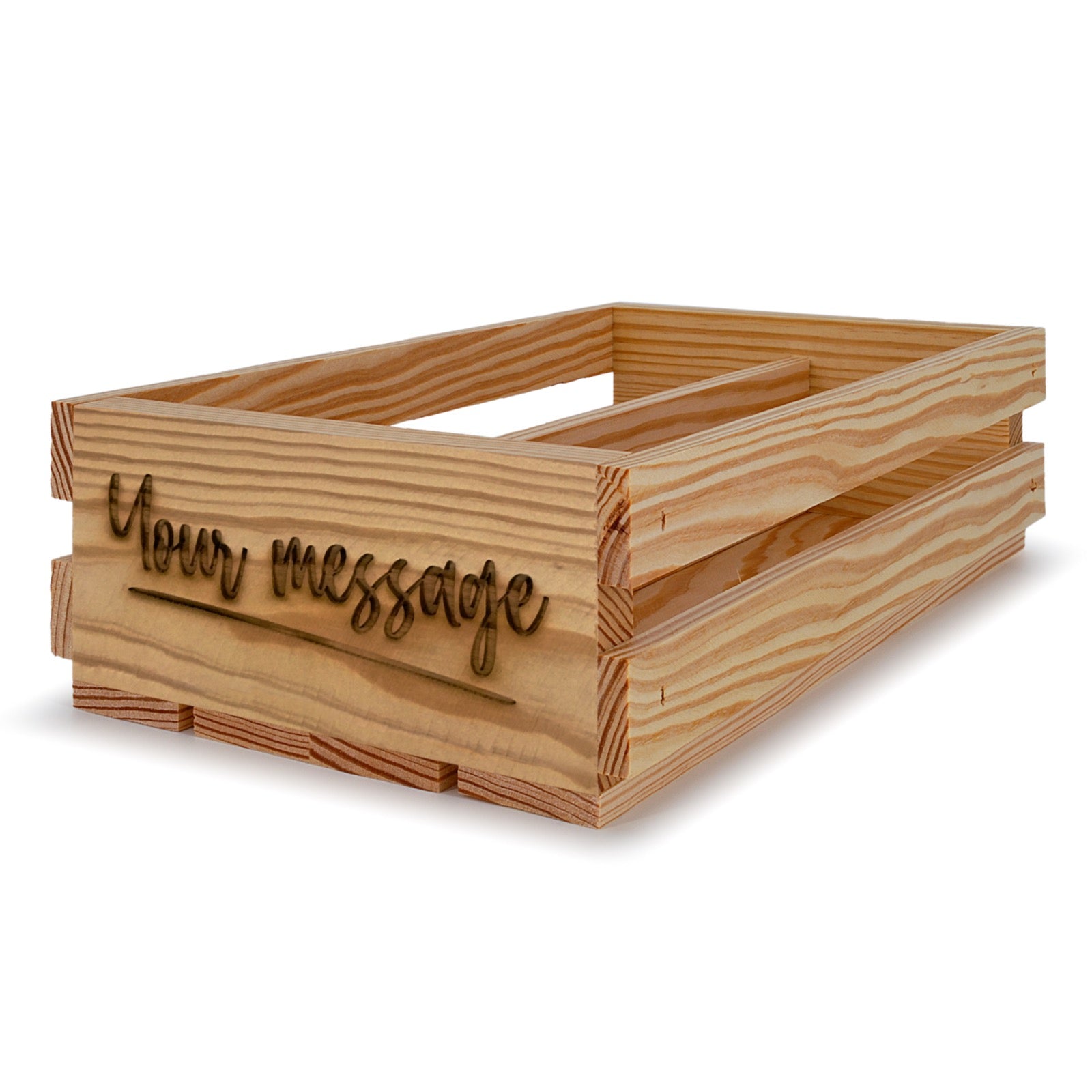 2 bottle wine crates 13x7.5x3.5 your message included