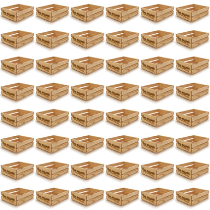 48 small wooden crates 10x8 custom