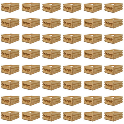 48 Small wooden crates 10x8x4.5 with your custom message