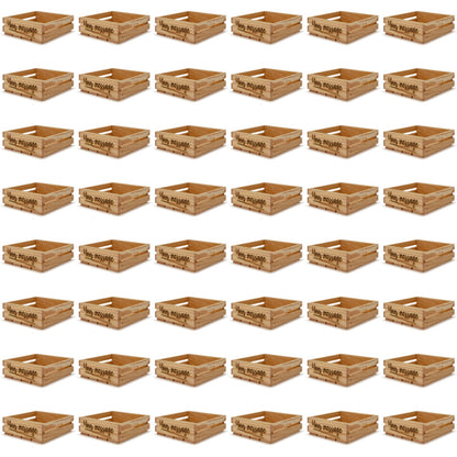 48 Small wooden crates 8x8x2.5 your message included
