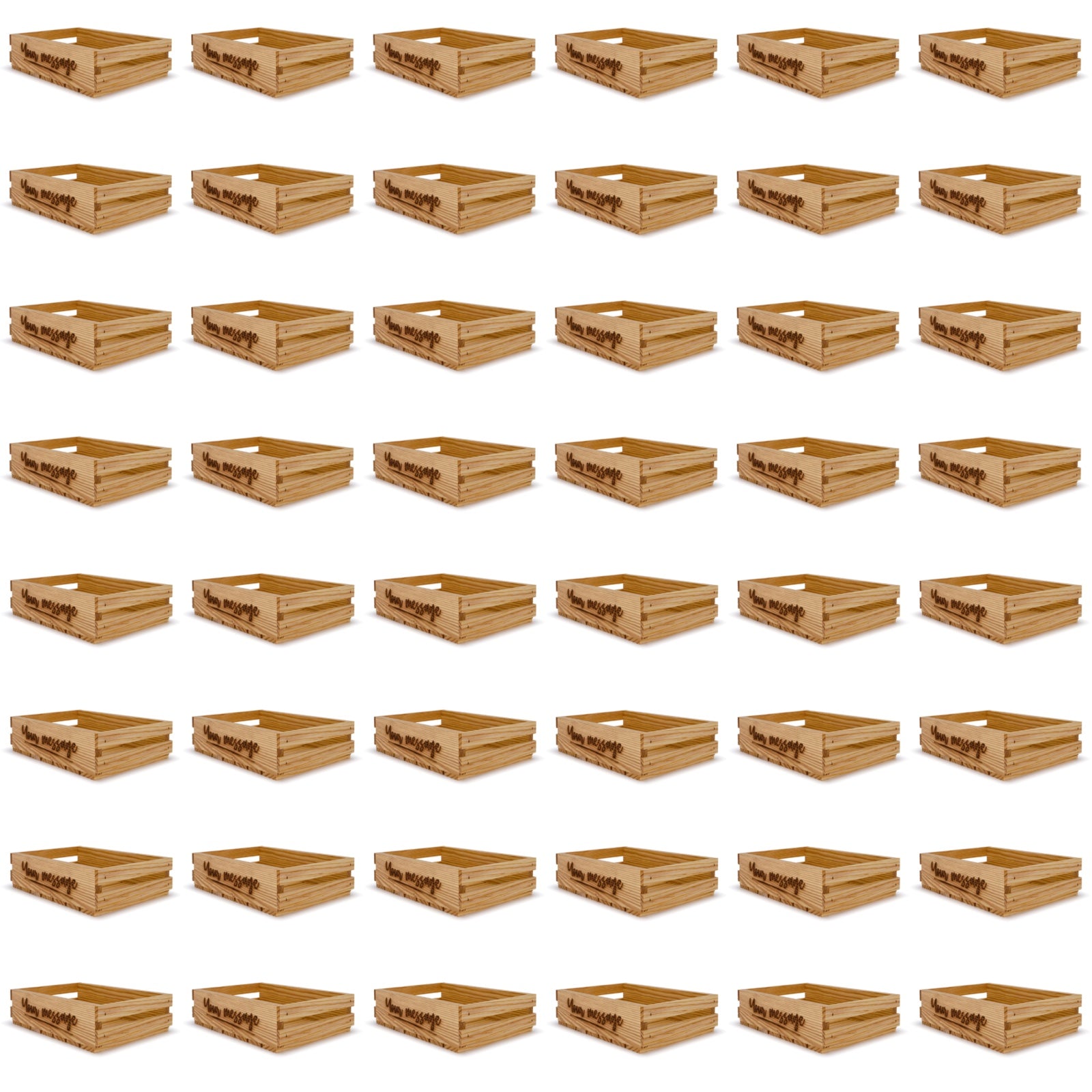 48 Small wooden crates 9x14x3.5 your message included