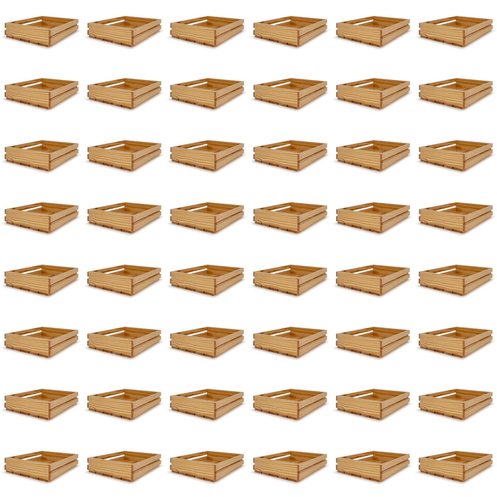 48 Small wooden crates 12x10x2.5