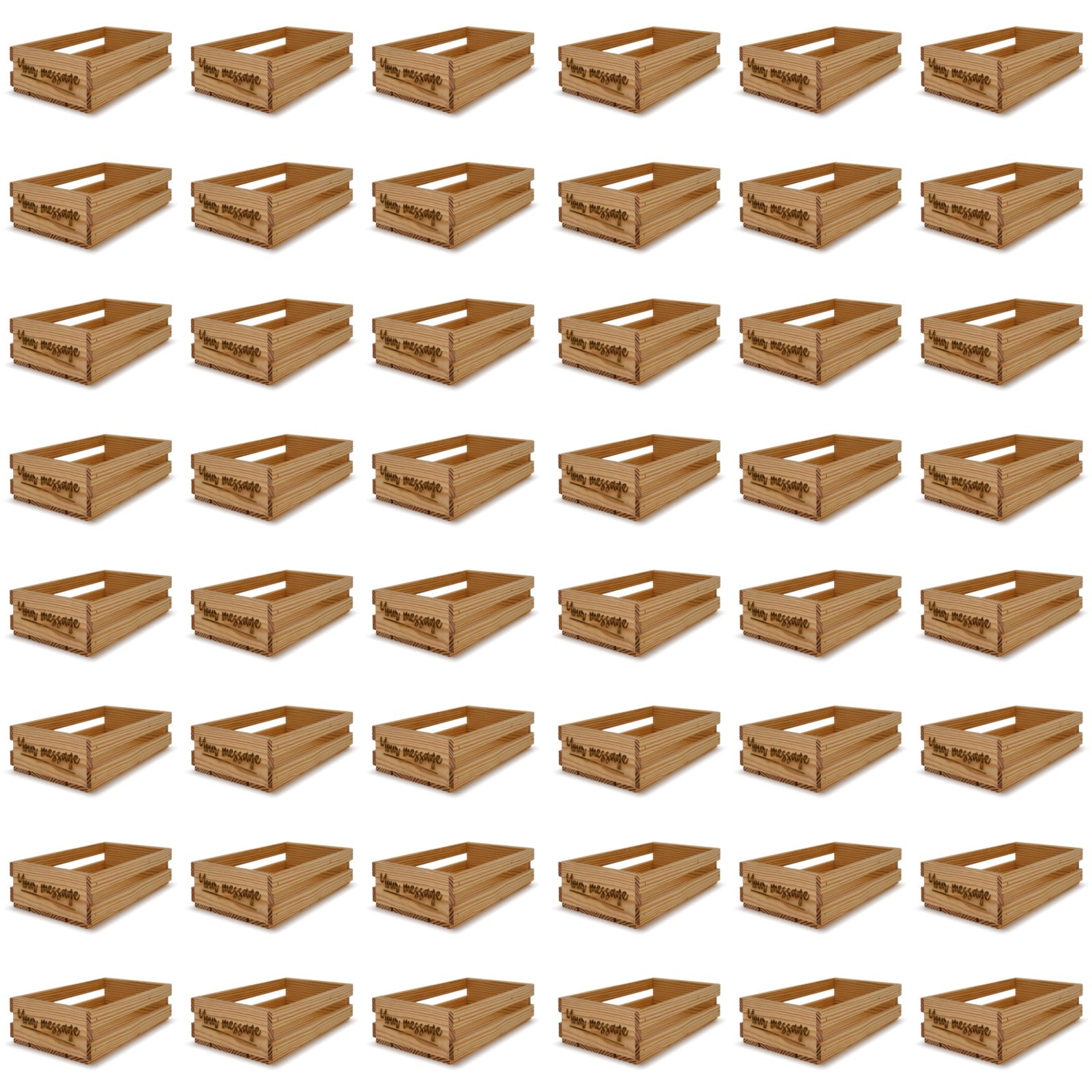 48 Small wooden crates 13x7.5x3.5 your message included