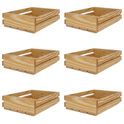 6 Small wooden crates 10x8x2.5