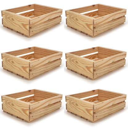 6 small wooden crates 10x8