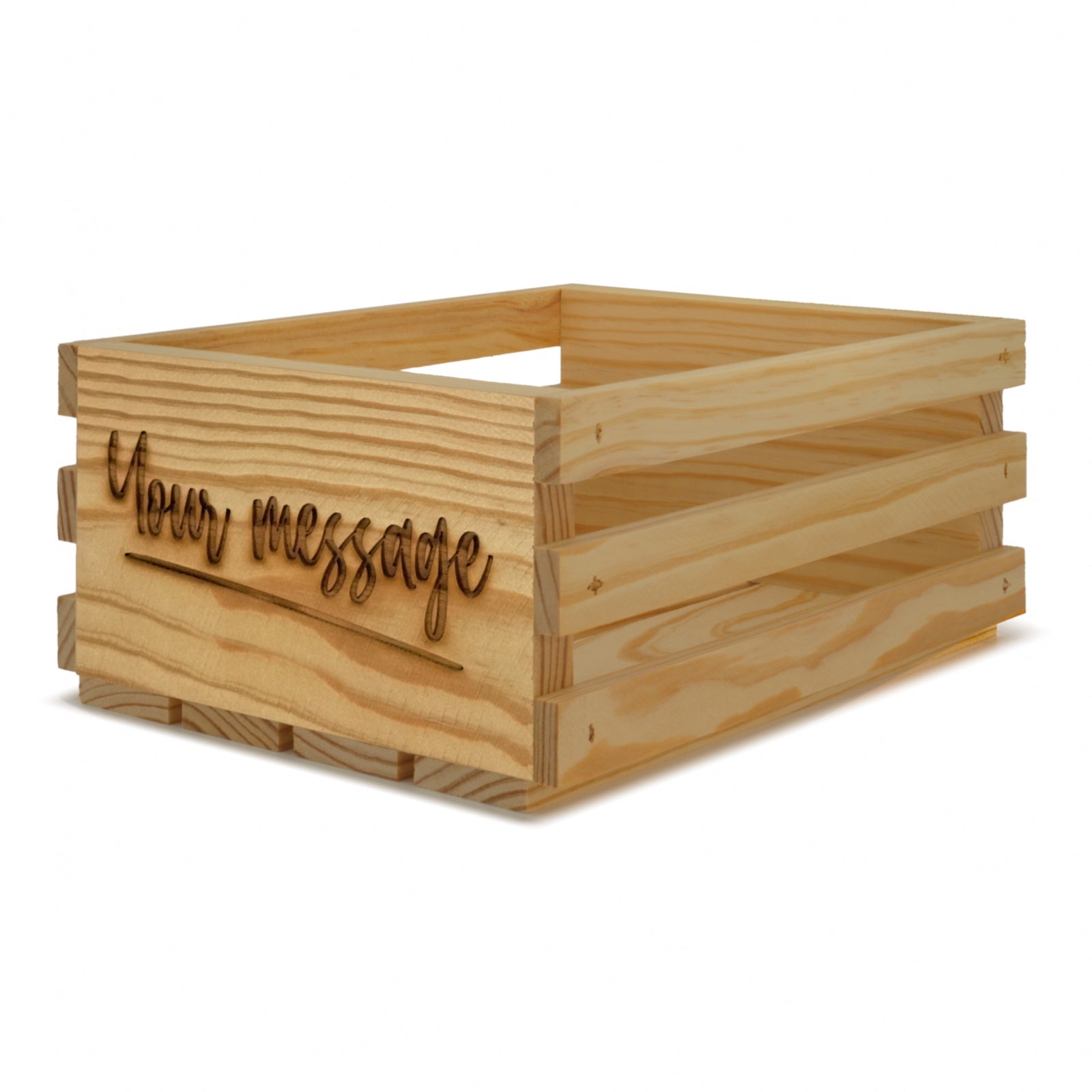 Small wooden crates 10x8x4.5 with your custom message, 6-SS-10-8-4.5-ST-NW-NL, 12-SS-10-8-4.5-ST-NW-NL, 24-SS-10-8-4.5-ST-NW-NL, 48-SS-10-8-4.5-ST-NW-NL, 96-SS-10-8-4.5-ST-NW-NL