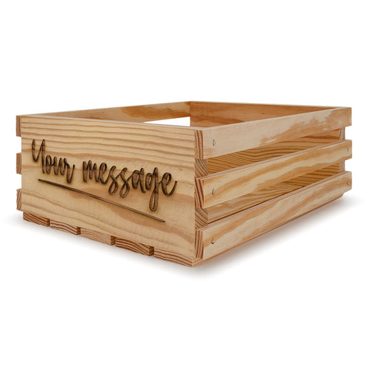 Small wooden crates 12x10x4.5 your message included, 6-SS-12-10-4.5-ST-NW-NL, 12-SS-12-10-4.5-ST-NW-NL, 24-SS-12-10-4.5-ST-NW-NL, 48-SS-12-10-4.5-ST-NW-NL, 96-SS-12-10-4.5-ST-NW-NL